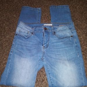 Light blue denim skinnys